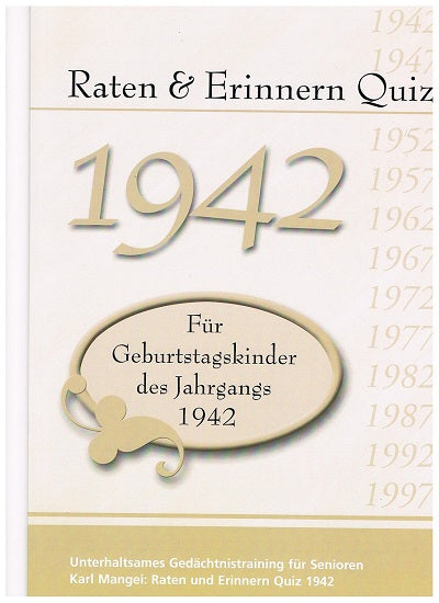 1942 Raten und Erinnern - Quiz