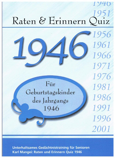 1946 Raten und Erinnern - Quiz