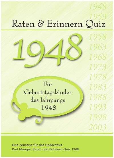 1948 Raten und Erinnern - Quiz