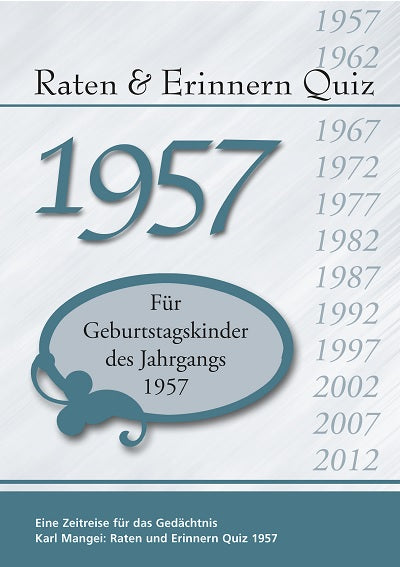 1957 Raten und Erinnern - Quiz