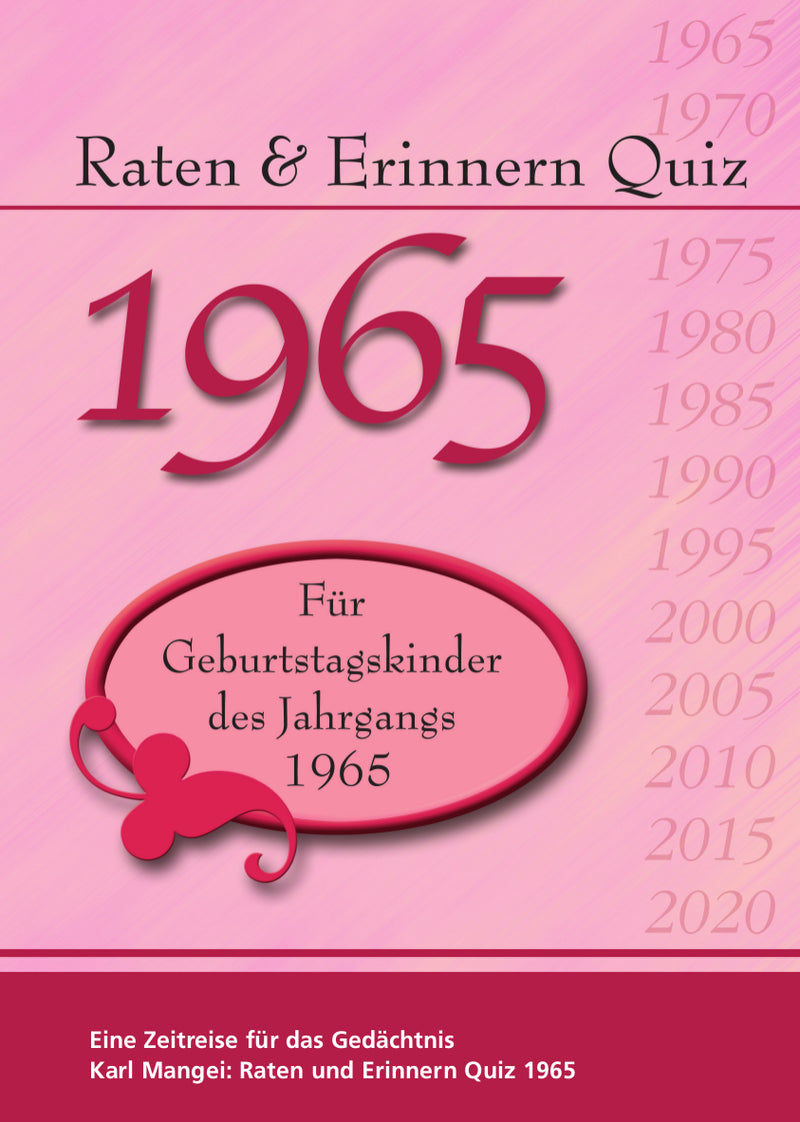 1965 Raten und Erinnern - Quiz