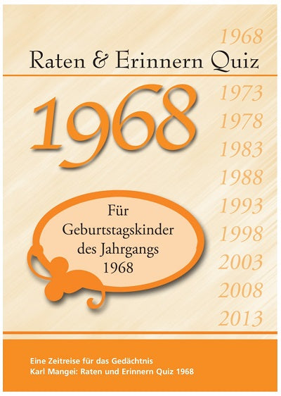 1968 Raten und Erinnern - Quiz