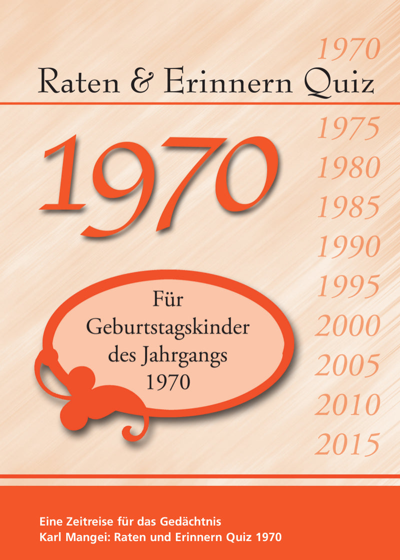 1970 Raten und Erinnern - Quiz