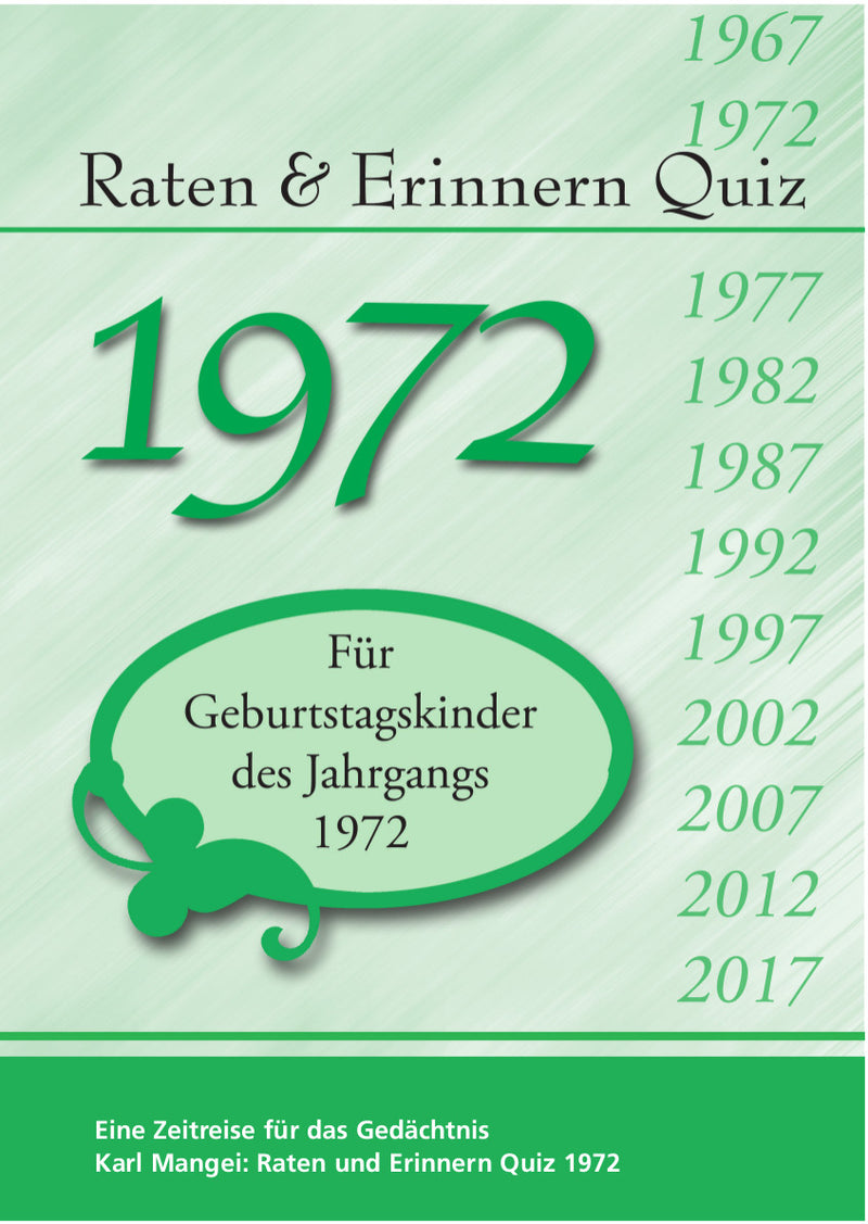 1972 Raten und Erinnern - Quiz