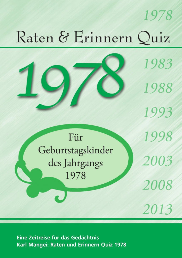 1978 Raten und Erinnern - Quiz
