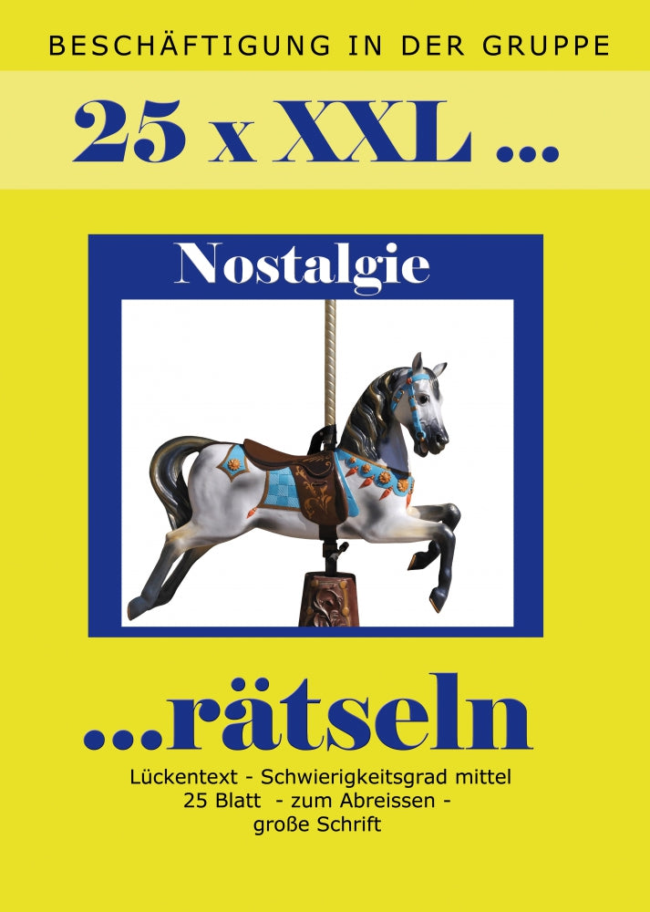 25x  XXL- Rätselblock Nostalgie