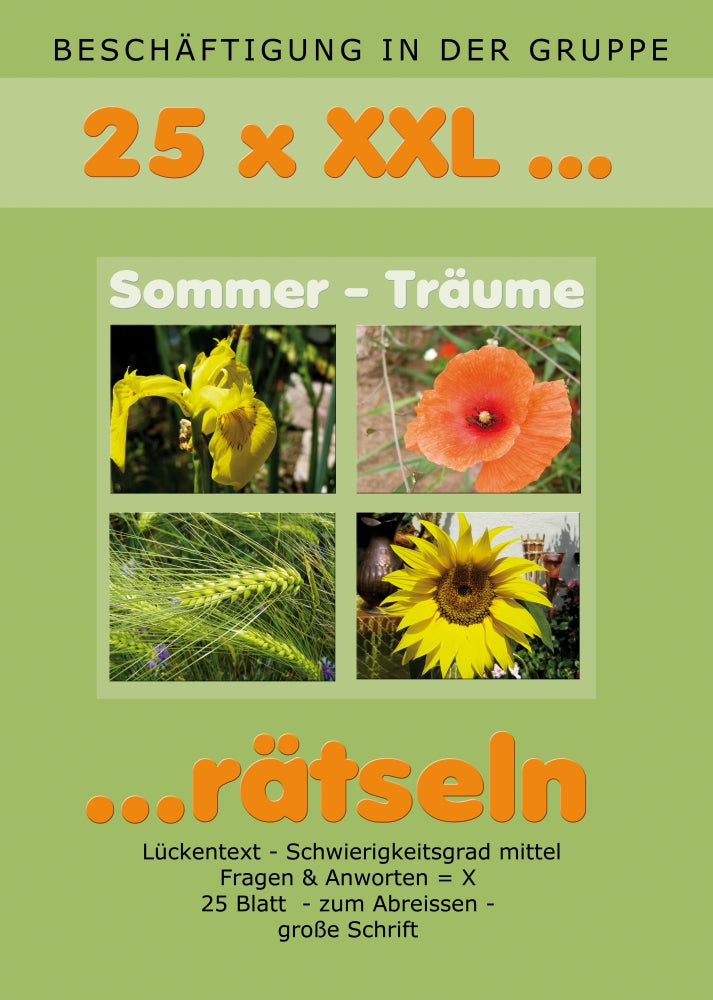 25x XXL- Rätselblock Sommerträume