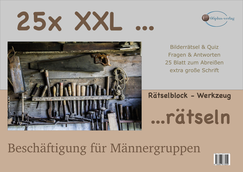 25x XXL - Rätselblock-  Werkzeug