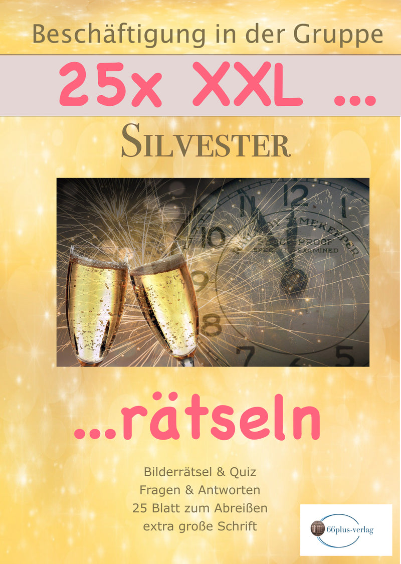 25x XXL- Rätselblock - Silvester