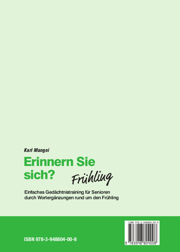 Erinnern Sie sich? Frühling