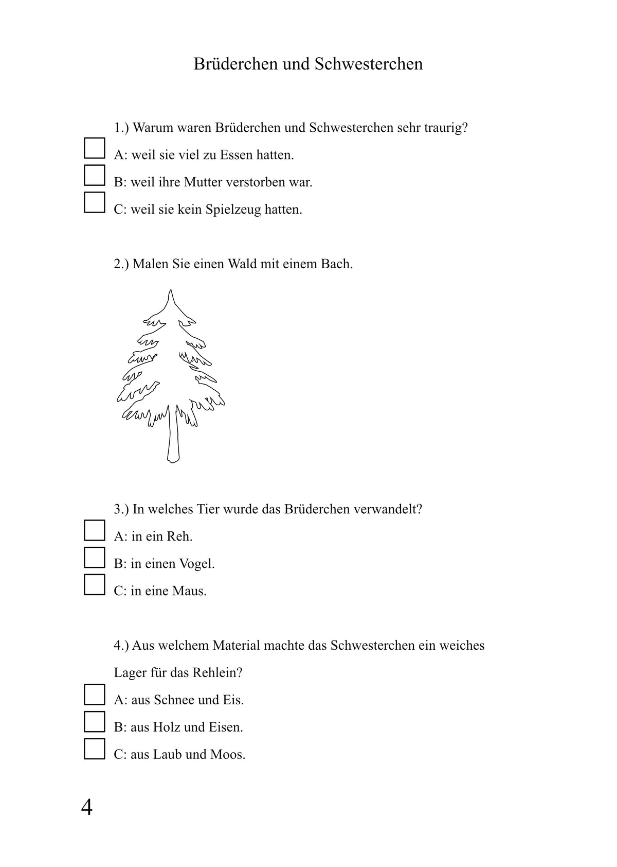 2er Set Märchenquiz und Beschäftigung