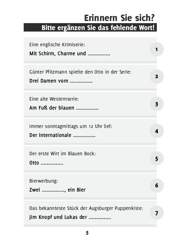 Erinnern Sie sich? Band 3